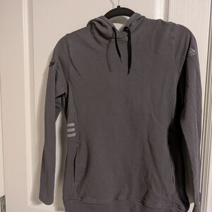 adidas Kids Gray Hooded Pullover Sweatshirt